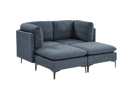 Upholstered Modular Sectional & Tall Legs