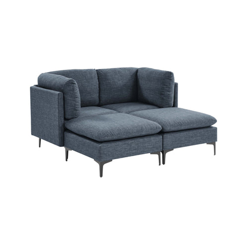 Upholstered Modular Sectional & Tall Legs