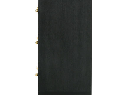 Burton - 6 Drawer Dresser Cabinet - Black