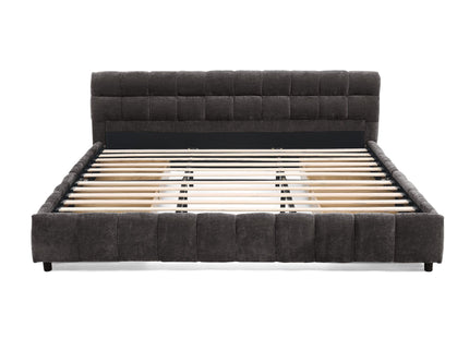 Modern Platform Bed Frame With Thick Fabric