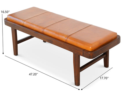 Maddox - Bench - Rustic / Tan