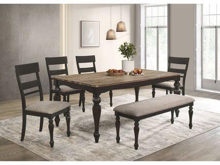 Kavita - Upholstered Dining Bench - Charcoal