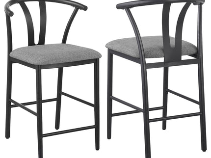 Tazman - Counter Height Dining Side Chair (Set of 2) - Gray