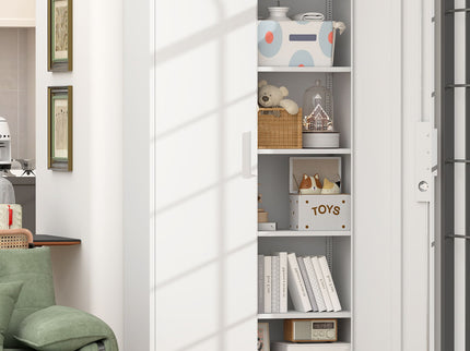 2 Door File Cabinet With Lock, 4 Adjustable Shelves, Heavy-Duty