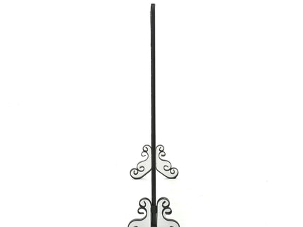 Minimalist Single Panel Iron Fireplace Screen With Diamond Design