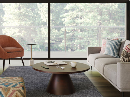 Winnie - Round Coffee Table - Walnut
