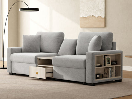 Modular Sofa Couch With Storage Armrest And Center Console