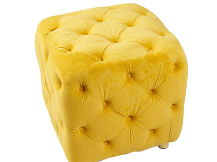 Modern Upholstered Ottoman, Exquisite Small End Table, Soft Foot Stool, Dressing Makeup Chair, Comfortable Seat For Living Room, Bedroom, Entrance