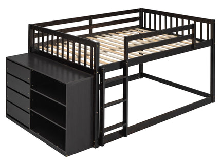 Bunk Bed With 4 Drawers And 3 Shelves