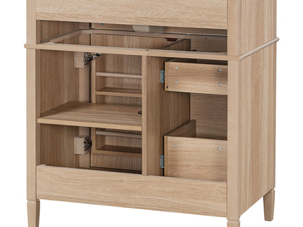 Bathroom Vanity With Sink, Flip Out Drawer, 2 Soft Close Drawers, 1 Soft Close Door - Wood