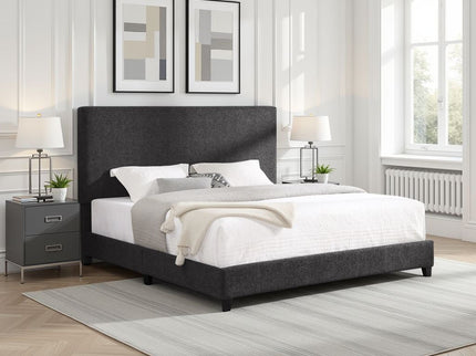 Platform Bed & Upholstered Headboard