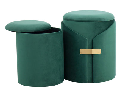 Dahlia - Contemporary / Glam Nesting Ottoman Set