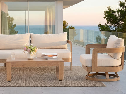 Swivel Chair For Patio - Oak