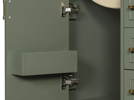 Modern Bathroom Vanity With Sink, Soft Close Doors, 3 Drawers