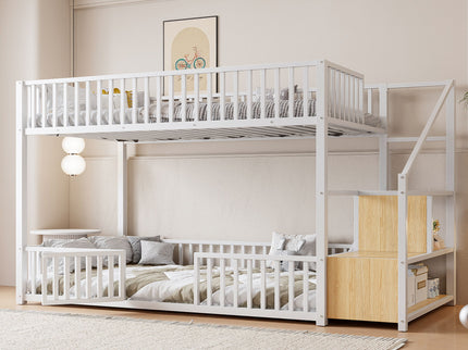 Bunk Bed With Storage Ladder, Compact Design