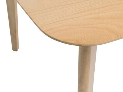 Retro Dining Table With Faux Wood Top