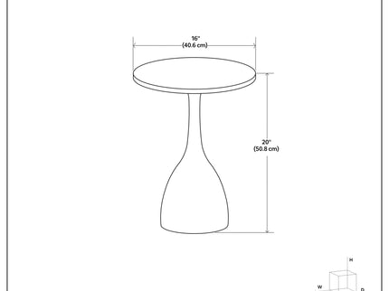 Myles - Side Table - Black
