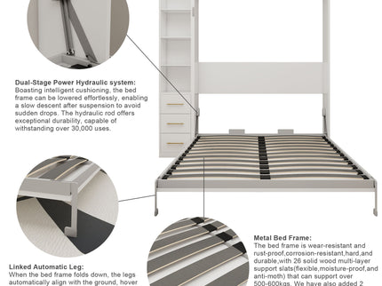 Folding Vertical Murphy Wall Bed