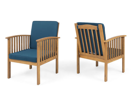 Casa - Acacia Club Chair Coastal Classic Outdoor Seating, Waterproof Fabric
