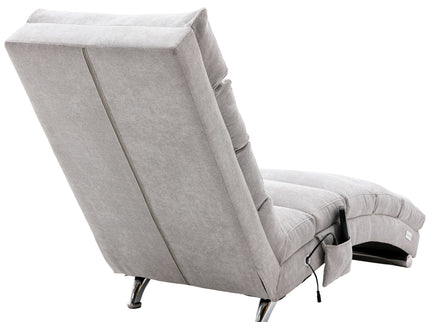 Massage Chaise Lounge Indoor With Remote Control, Ergonomic Electric Massage Lounger