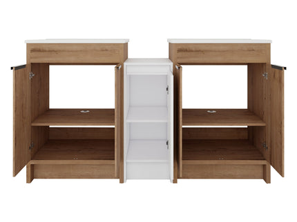 Freestanding Bathroom Vanity & Sink, Storage Cabinets, Soft Closing Doors