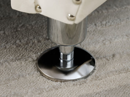 Storage Bench With Crystal Buttons And 1 Pillow For Bedroom