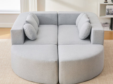 Boneless - Couch Modular Sectional Sofa With Deep Seating And Curved Design