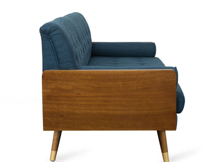 Aidan - Mid Century Modern Tufted Fabric Sofa