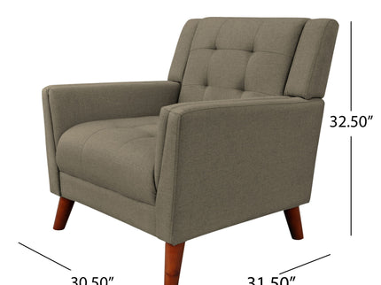 Luminaesque - Fabric Upholstered Armchair With Tufted Back