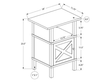 Transitional Accent Table With Storage