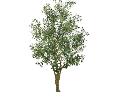 Artificial Olive Tree Large With Trunk, Indoor / Outdoor Decorative Plant For Living Room - Green