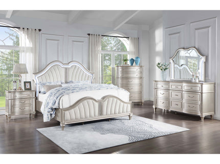 Katerina - 5 Drawer Chest With Hidden Drawer - Oak