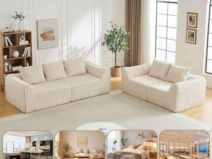 Minimalist Set With Curved Lines & Gently Sloped Backrest