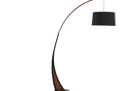 Noah - Mid-Century Modern Floor Lamp - Walnut
