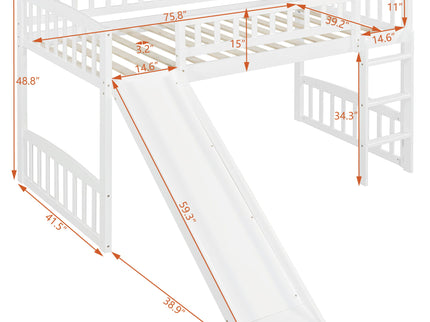 Loft Bed With Slide And Ladder