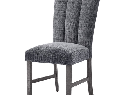 Dining Chair With Padded Seating And Back (Set of 2) - Dark Gray