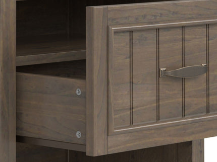 Lev - Bedside Table - Smoky Brown