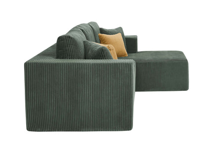 L - Shape Full Compressed Upholstered Sectional