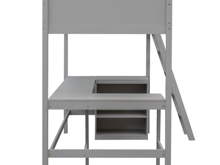 Loft Bed With Shelves With Desk