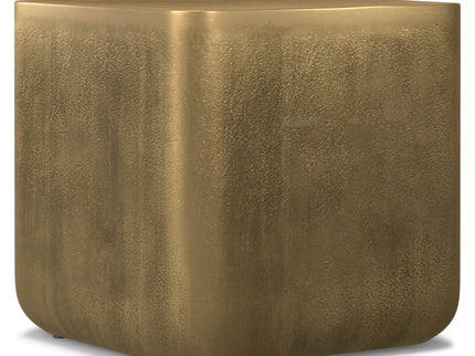 Bassett - Cast Aluminum Side Table - Brown