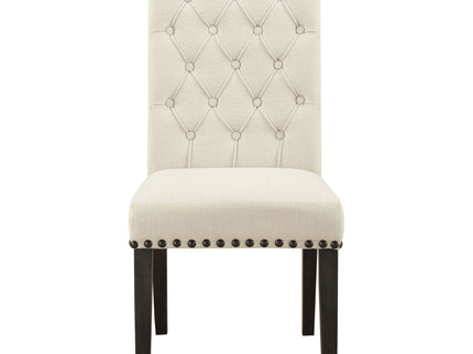 Tufted Rolled Backrest Side Chairs (Set of 2)