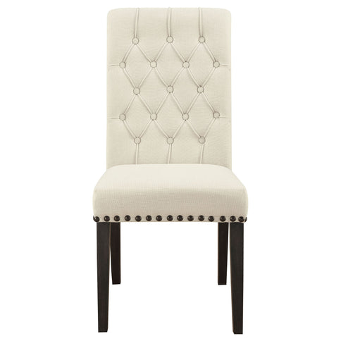 Tufted Rolled Backrest Side Chairs (Set of 2)