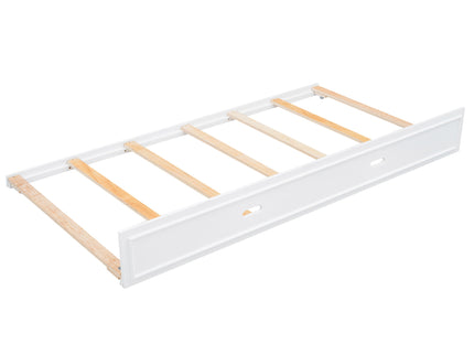 Daybed With Storage Shelves, LED, USB, And Trundle