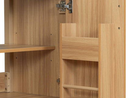 Bathroom Vanity With Flip Drawer, 2 Soft Close Doors, Adjustable Shelf And Ceramic Sink