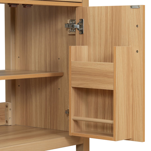 Bathroom Vanity With Flip Drawer, 2 Soft Close Doors, Adjustable Shelf And Ceramic Sink