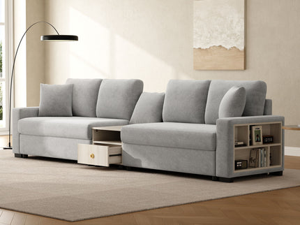 Modular Sofa Couch With Storage Armrest And Center Console
