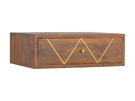 Floating Bedside Table - Chestnut