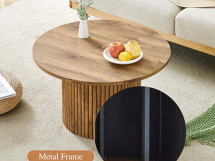 Modern Circular Coffee Table Cylindrical Design