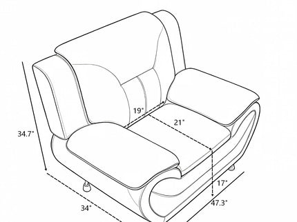 3 Piece Sofa Set, Upholstered Furniture For Living Room Apartment - Camel