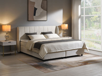 Adonia - Eastern King Storage Bed With Mattress Included - Beige
